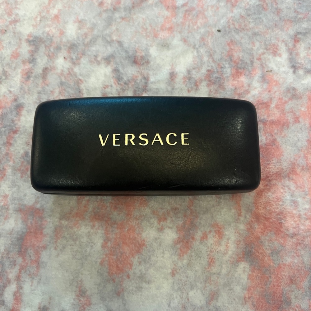Authentic Versace Black Eyeglass Case